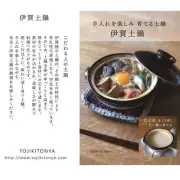 TOJIKI TONYA Iga Donabe Pot Size 8, for 2-3 people, yellow base From Japan