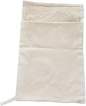 SHOWERORO Reusable Canvas Ice Bag for Crushed Ice Kitchen Accessory for Home Bartenders Professional Grade Tool Absorbs Water Heavy Duty Natural Canvas with Drying Loop