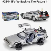 1:24 Back To The Future 2 Delorean Fly Mode Time Machine WELLY Metal Model Car