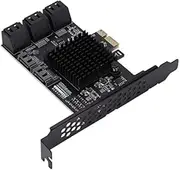 PCIE to SATA Hard Disk Expansion Card, SATA PCI E Card, SATA Interface Hard Disk, 8*SATA3.0 Output Interfaces Expansion Cards SATA Card 8 Port for Desktop