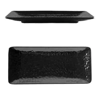 Thunder Group 24110BK 11.25"x5" Black Classic Melamine Platter Plate - 1 Doz