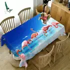 Flamingo Bath 3D Tablecloth Table cover Cloth Rectangle Wedding Party Banquet
