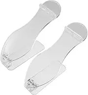 FRCOLOR 2pcs Transparent Shoe Rack Shoe Organizer Shoe Slots Organizers Shoe and Boot Rack Shoe Holder Boots Organizer High Heel Display Shoe Stand Shoe Rack Small Boot Organizer Plastic