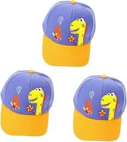 [LIFKOME] Dinosaur Peaked Cap Kid Baseball Hat Baseball Hat Sun Hat for Baseball Cap Baseball Cap Hats for Boys Sun Hat for Children Sun Canvas Blue