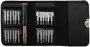 Sukiola 25-In-1 Multifunctional Leather Case Manual Screwdriver Bit Set Accessories Mobile Phone Notebook Maintenance Tool