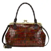 Patricia Nash Rora Frame Satchel - Autumn - New - Org. $249.95