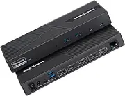 WAVLINK Triple 4K Display DisplayLink USB C Docking Station with 100W PD, 3x4K HDMI, 2x4K DP, 2xUSB-C, 4xUSB 3.1-10Gbps, 1xRJ45, 1xAudio&Mic, 15-in-1 USB C Dock for Intel/M1/M2/M3/Dell/Asus, Windows