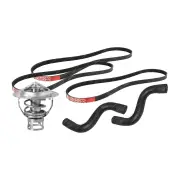 Gates Thermostat + Radiator Hose Drive Belt Kit for Nissan Cefiro A31 2.0L 88-92
