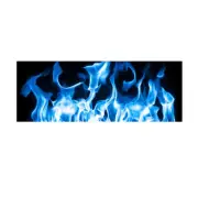 Burning Blue Flame Totem Rear Window Graphic Decal Sticker for Car Truck SUV Van (for: Daihatsu)