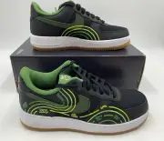 Nike Men's Air Force 1 '07 LV8 Shoe Black Carbon Green Sz 7 #DV2123-001