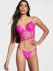 Victoria Secret Lace String Cheekini Panty Size Small New With Tags $18.50