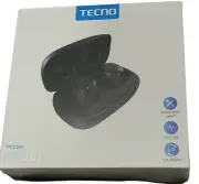 Tecno True Wireless Bluetooth Earbuds BDE01 Buds Tips Charging Case Cable Sealed