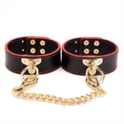 BDStyle BDSM Bondage Golden Chain Wrist & Ankle Cuffs Fetish Restraints