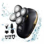 5-in-1 Electric Shavers for Men Head - Waterproof, Faster-Charging ,LED Display