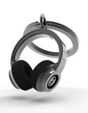 Metalmorphose Miniature 3D Metal Keychain - Headphones, Whitehill MTM074-02