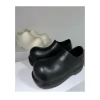 在飛比找蝦皮購物優惠-韓國🇰🇷設計款 大頭鞋 米奇鞋 德比鞋 黑皮鞋 白皮鞋 厚底