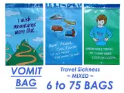 Travel Sickness Vomit Bags Motion Sickness Kit Cute Stylish Strong Press Seal