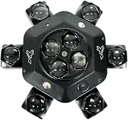 Moving Head DJ Lights,150W LED Stage Light with 6 Arms Beam, Bee-Eye Light, Red Green Starry and White Amber Strobe, Remote Control for Disco Club Party DJ Stage Lighting