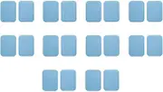 Generic 10Pcs Hook and Loop Strips for Non-Slip Applications in Office and Clothing, Blue