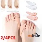 4x Straightener Toe Separator Bunion Corrector Pain Relief Silicone Gel Spreader