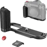 SMALLRIG X-T50 Handgrip, Silicone L-Shape Handle for FUJIFILM X-T50 Camera, Built-in Quick Release Plate for Arca, with Shutter Button and Hot Shoe Cover, Black - 4783