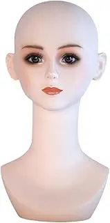 Perfeclan Cosmetology Mannequin Head Model Display Stand Hat Rack Display Holder for Scarves Necklace Hairdressing Salon Styling Drying