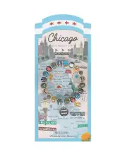 NEW JILZARAH Handmade Clay Beads DESTINATION CHICAGO Multi Color 8mm Bracelet