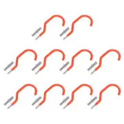 10Pcs Swivel Bolt Snap Hook Ladder Hanger Bolt Hanging Screw Hook