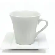Maxwell & Williams White Basics Mondo Square Cup & Saucer Set