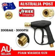 1/4" Snow Foam Pressure Washer Gun Car Wash Soap Lance Cannon Spray Jet Bottle
