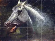 Art Albert Bierstadt Horse Wildlife Ceramic Mural Backsplash Bath Tile #2179