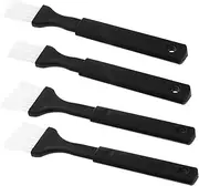 NOLITOY 4pcs Nylon Bristle Pastry Brush with Plastic Grip for Basting Baking and Cooking Includes and Small Brushes for BBQ Grilling and Roasting