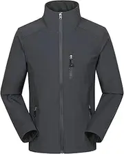 [DGHM-JLMY] Men's Soft Shell Outdoor Velvet Jacket Sports Lightweight Windbreaker Outdoor Tactical Jackets Hiking Training Coat