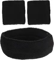 [OSOLADY] 1Set Fitness Headband and Wristbands Kit Comfortable Sweat Bands for Sports Yoga Running and Gym Activities Elastic and Durable Accessories for Men and Women