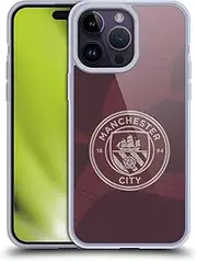 Head Case Designs Officially Licensed Manchester City Man City FC Third 2024/25 Badge Kit Soft Gel Case Compatible with Apple iPhone 14 Pro Max