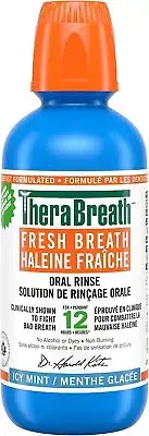 TheraBreath Fresh Breath Oral Rinse - Icy Mint | Fights Bad Breath 473ml