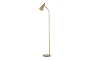 Scott Modern Sleek Standing Floor Light Lamp Brass