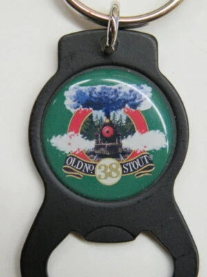 Key Chain Metal Bottle Opener ~ NORTH COAST Brewing Co Old #38 Stout ~ Ft Bragg