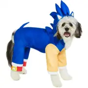 Sonic The Hedgehog Plush Dog Costume with Hood Blue