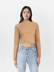 Fendi x Skims Beige Long Sleeve Bikini Top