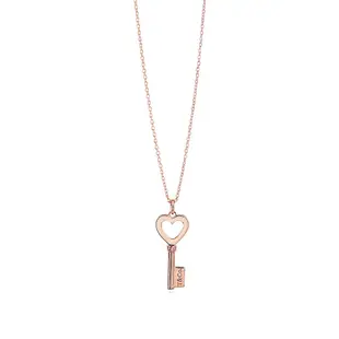 Tiffany&Co. 愛心鑰匙18K玫瑰金項鍊