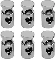 Tadill 1-Hole Cord Stopper Cord Clamp, Selectable, Gray, 6 Pcs