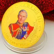 2023 The King Of England Charles III Coronation Gold Plated Commemorative Coin B