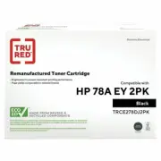 TRU RED HP 78A Black Remanufactured Toner Cartridges 2/PK