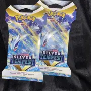 Pokémon Silver Tempest (2) Booster Pack FACTORY SEALED Sword & Shield New