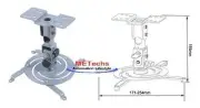 Universal Adjustable Tilt Projector Ceiling Mount Bracket Silver