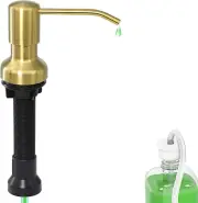 Soap Dispenser for Kitchen Sink Gold Brushed Nickel with 47" Extension Tube