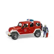 Bruder Licensed 1:16 Jeep Wrangler Unlimited Rubicon Fire Department Vehicle With Fireman