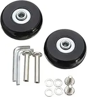 SHERCHPRY 41x18mm Luggage Wheel Replacement Kit Axle Wrench for Suitcase Repair Lightweight Portable
