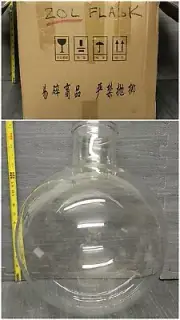 Lab Equipment Heavy Duty 20L Boiling / Evaporating Flask 4 7/8 Inch Neck Flange
